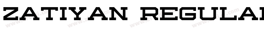 Zatiyan Regular字体转换